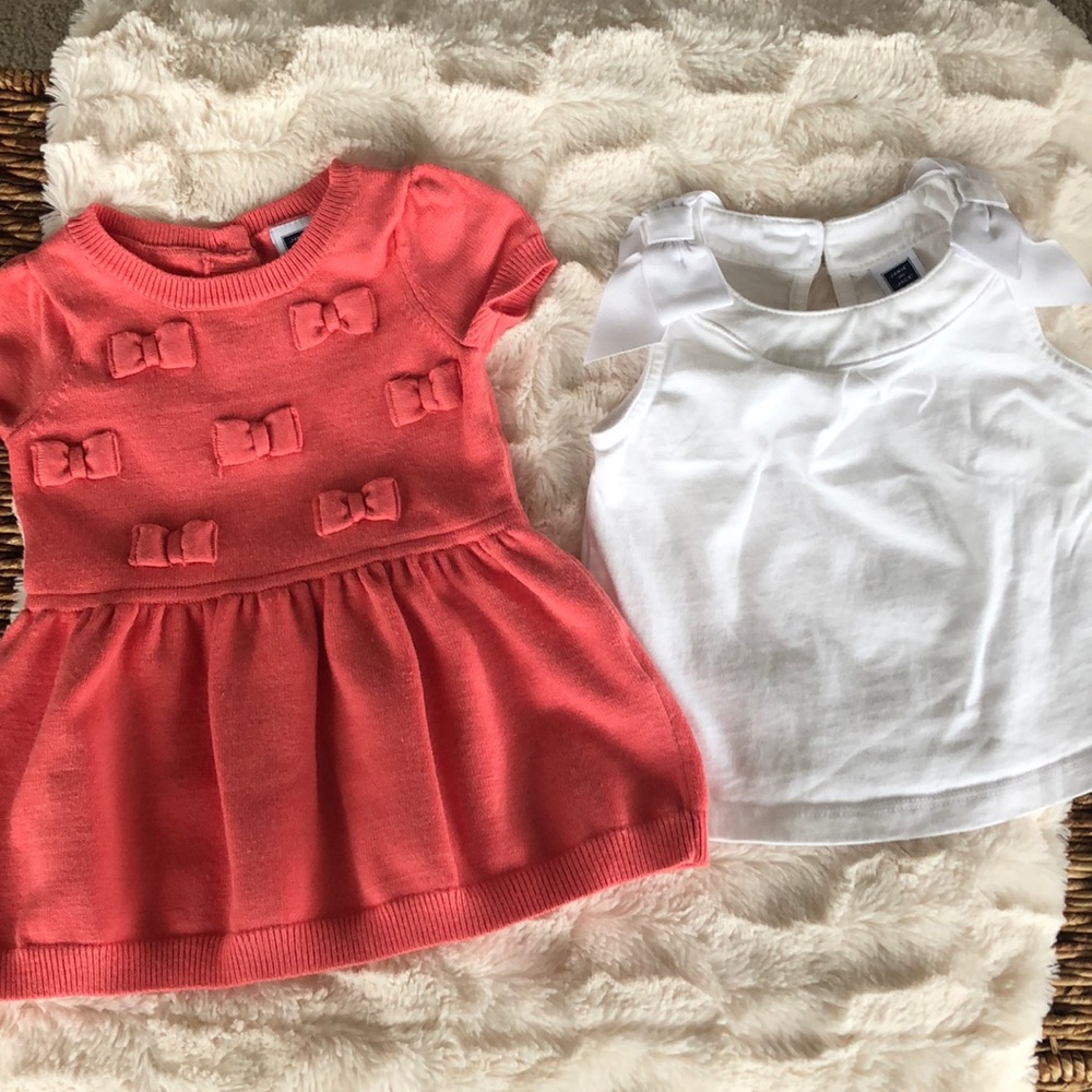 ☀️Host Pick 10.22☀️Janie and Jack baby girl tops.